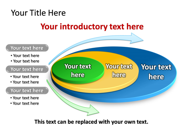 powerpoint slide diagram venn 3d multicolor 3 powerpoint venn diagram template free