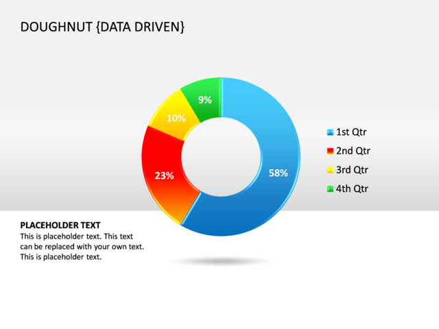 PowerPoint Slide - doughnut-chart-3d-blue-data-driven-cg-3