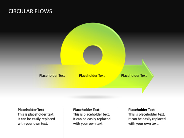 PowerPoint Slide - flow-diagram-3d-yellow-cg-31