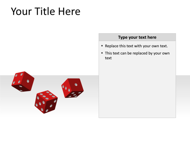 PowerPoint Slide - game-diagram-red-3-dice-pl-166