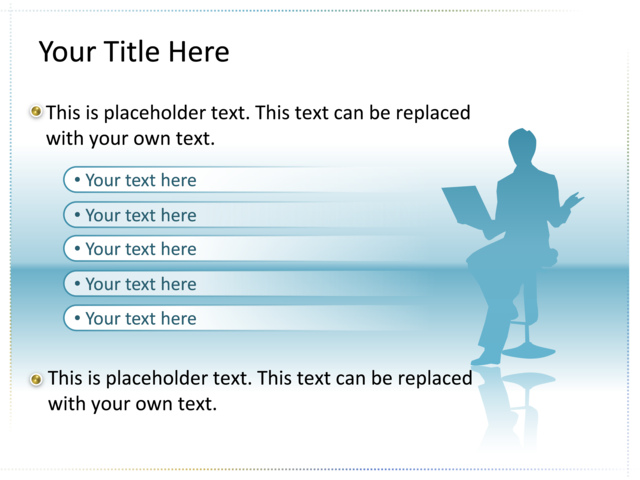 PowerPoint Slide - list-diagram-multicolor-5-text-boxes-tg-57