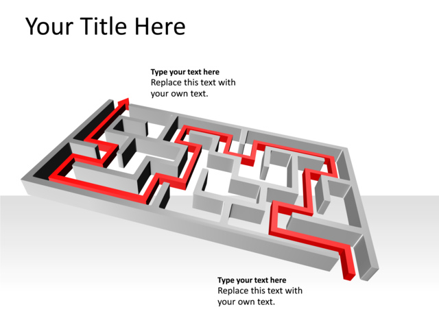 PowerPoint Slide - maze-diagram-red-1-maze-pl-188