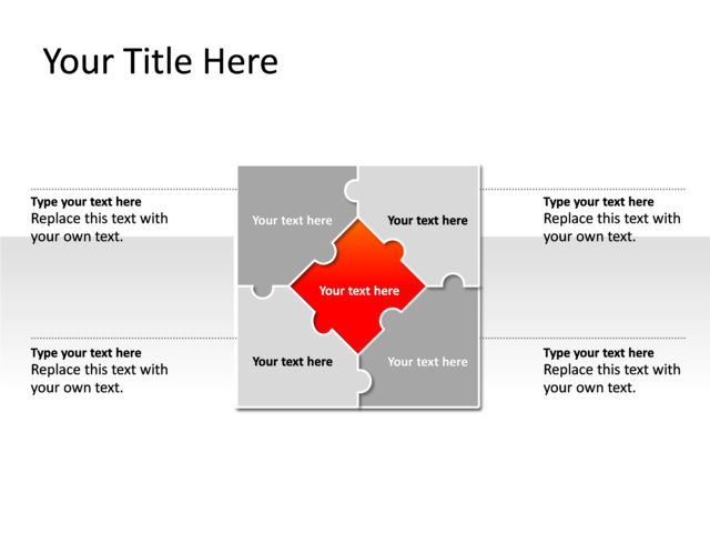 PowerPoint Slide - puzzle-diagram-red-1-puzzle-pl-234