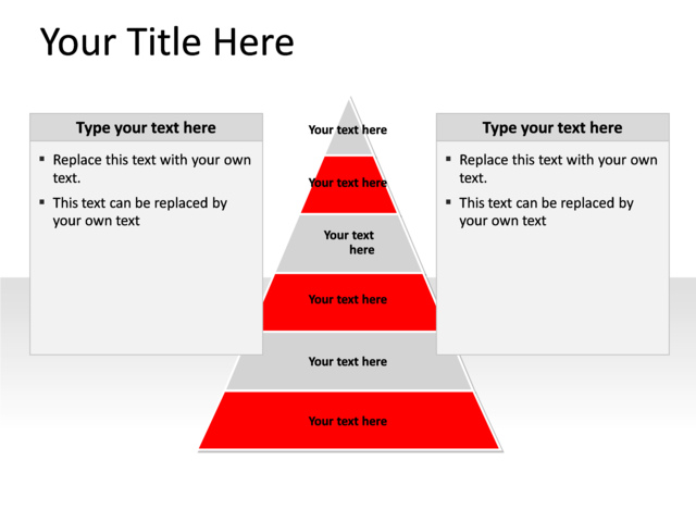 PowerPoint Slide - pyramid-diagram-red-6-sections-pl-106