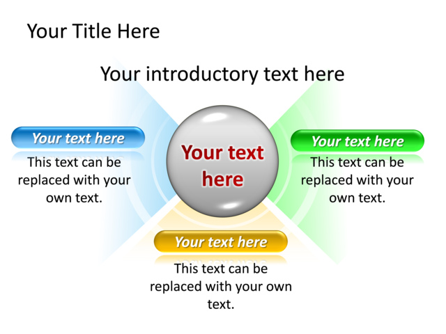 PowerPoint Slide - radar-diagram-multicolor-3-sections-tg-563