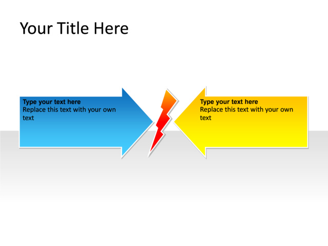 PowerPoint Slide - relationship-diagram-multicolor-2-arrows-pl-258