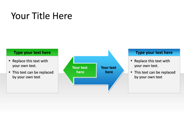 PowerPoint Slide - relationship-diagram-multicolor-2-arrows-pl-271