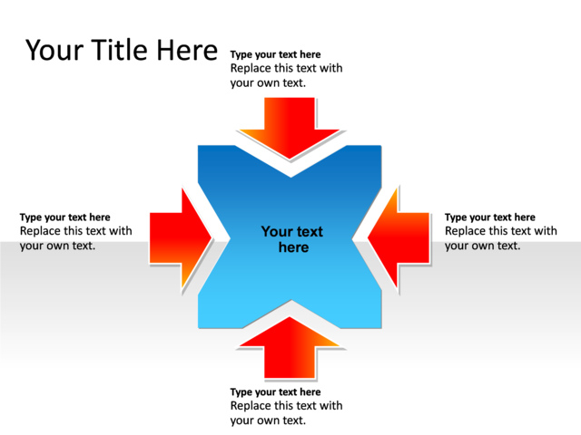 PowerPoint Slide - relationship-diagram-multicolor-4-arrows-pl-255