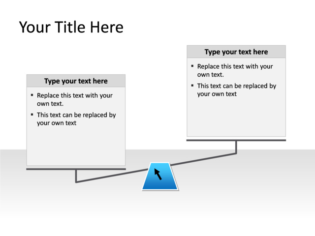 PowerPoint Slide - scale-diagram-blue-2-sides-pl-288