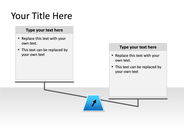 PowerPoint Slide - scale-diagram-blue-2-sides-pl-289