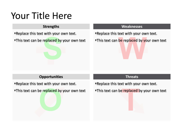 PowerPoint Slide - table-diagram-multicolor-4-boxes-pl-357
