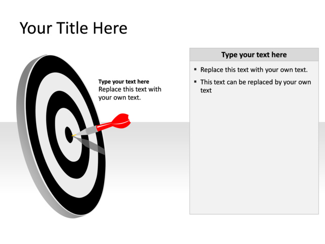 PowerPoint Slide - target-diagram-3d-multicolor-1-dart-pl-397