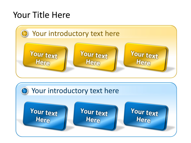 PowerPoint Slide - text-box-diagram-3d-multicolor-2-departments-tg-587