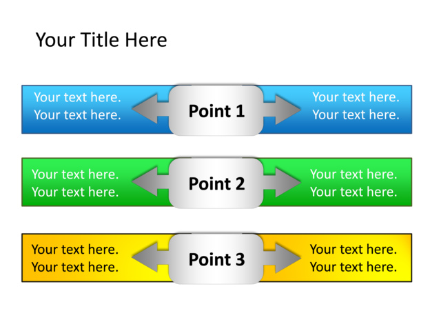 PowerPoint Slide - text-box-diagram-left-right-arrows-animated-multicolor-3-points-mp-232