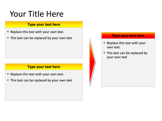 PowerPoint Slide - text-box-diagram-multicolor-3-boxes-pl-308