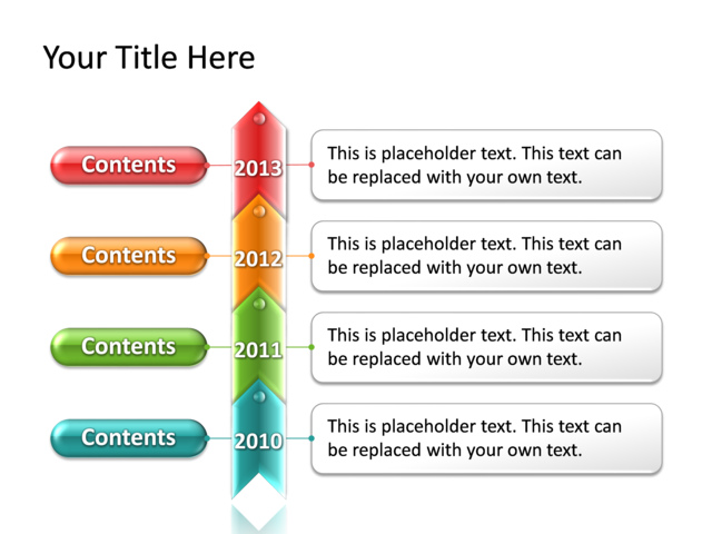 PowerPoint Slide - timeline-diagram-multicolor-4-timelines-tg-80