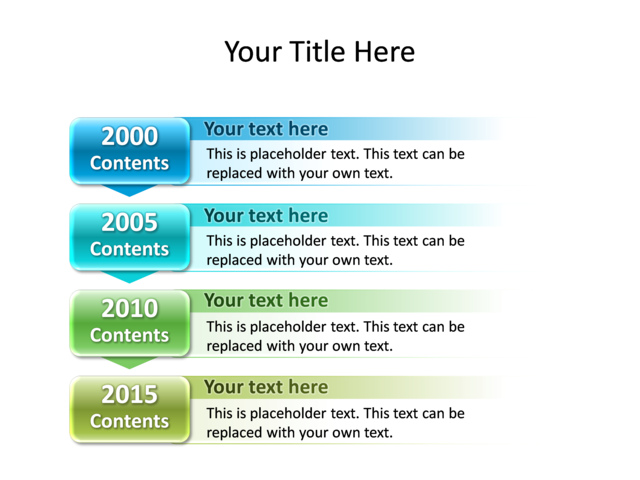 PowerPoint Slide - timeline-diagram-multicolor-4-timelines-tg-81