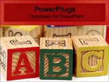  Power Point Template of - ABC building blocks - Royalty Free PPT