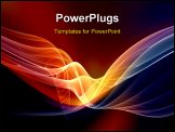  Power Point Template of - Abstract background composed of curved lines and forms - Royalty Free PPT