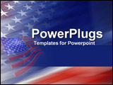  Power Point Template of - A proud emblazining of the red white and blue stars and stripes - Royalty Free PPT