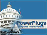  Power Point Template of - The White House stands tall  respected and proud - Royalty Free PPT