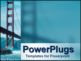  Power Point Template of - San Francisco icon - the Golden Gate bridge - Royalty Free PPT