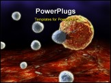  Power Point Template of - 3d rendered illustration of blood cells and a cancer cell - Royalty Free PPT