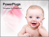  Power Point Template of - Very cute baby posing - Royalty Free PPT