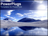  Power Point Template of - view of lake and mountains - Royalty Free PPT