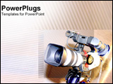  Power Point Template of - Television camera in studio. - Royalty Free PPT
