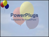  Power Point Template of - Skyful of balloons - Royalty Free PPT