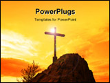  Power Point Template of - yellow cross - Royalty Free PPT