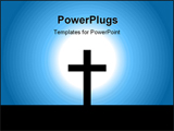  Power Point Template of - christening cross in light - Royalty Free PPT