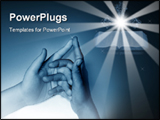  Power Point Template of - A black and a white child s hands making a church. - Royalty Free PPT