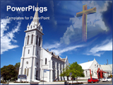  Power Point Template of - Beautiful history church in small but beautifully formed city timaru town new Zealand - Royalty Free PPT