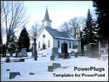  Power Point Template of - A church covered by winter snow. - Royalty Free PPT