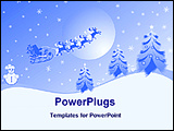  Power Point Template of - Christmas balls and stars in a red background - Royalty Free PPT