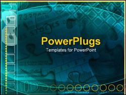  Power Point Template of - money and puzzle pieces - Royalty Free PPT