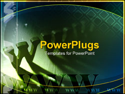  Power Point Template of - world wide web - Royalty Free PPT
