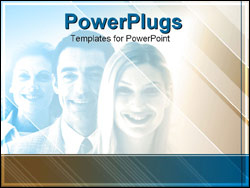  Power Point Template of - business group smiling - Royalty Free PPT