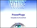  Power Point Template of - image of future eye - Royalty Free PPT