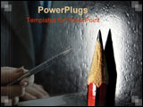  Power Point Template of - Portrait photo of a dramatically lit pencil point. - Royalty Free PPT