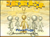  Power Point Template of - Person standing out of the crowd . - Royalty Free PPT