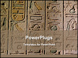  Power Point Template of - image of Egyptian hieroglyphics - Royalty Free PPT