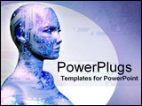  Power Point Template of - human machine - Royalty Free PPT
