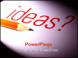  Power Point Template of - pencil with ideas. It is suitable for creative setting - Royalty Free PPT