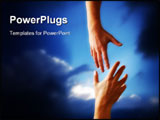  Power Point Template of - A Hand reaching Out to Someone - conceptual - Royalty Free PPT