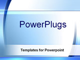  Power Point Template of - streaks and boxes of blue and white - Royalty Free PPT