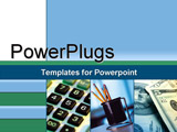  Power Point Template of - calculator - Royalty Free PPT
