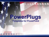  Power Point Template of - close up of US flag with star lining - Royalty Free PPT